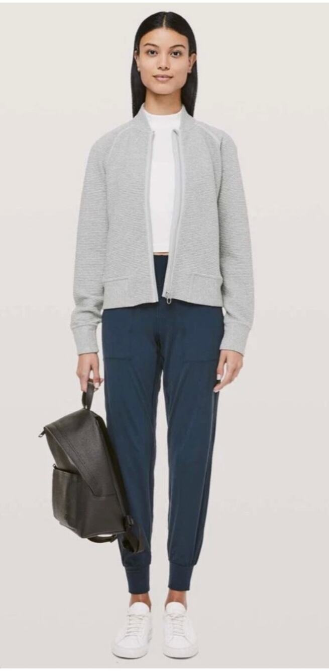 Lululemon On Repeat Bomber Jacket Grey Size 4